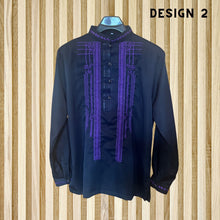 Load image into Gallery viewer, Concert Black Tunic with Embroidery Design 2

