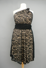 Load image into Gallery viewer, CHOIR Black Lace Infinity Dress Midi
