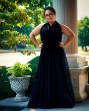 Load image into Gallery viewer, Double Tulle Calista Black Infinity Maxi
