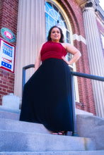 Load image into Gallery viewer, CHOIR Red and Black Maxi Dress
