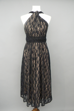 Load image into Gallery viewer, CHOIR Black Lace Infinity Dress Midi
