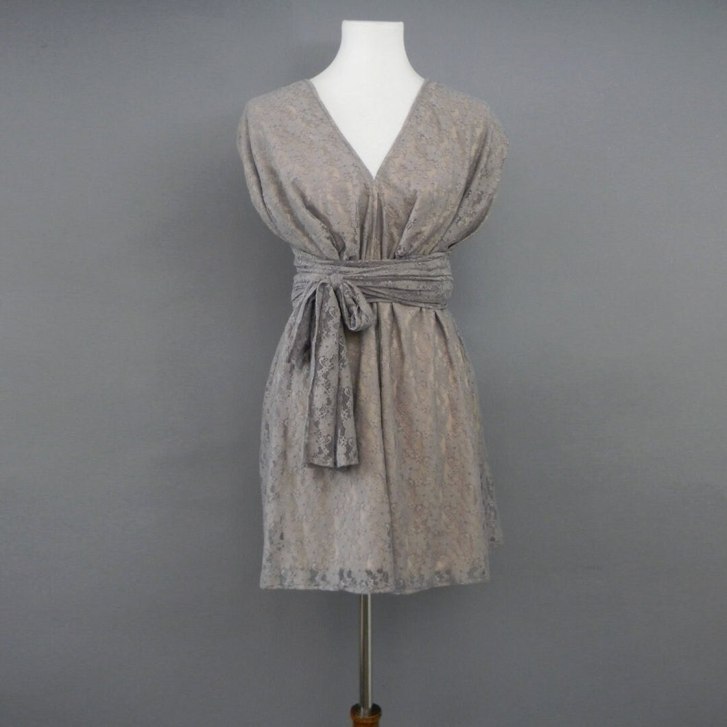 CHOIR Dove Gray Lace Infinity Top