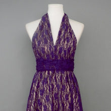 Load image into Gallery viewer, CHOIR Purple Lace Infinity Dress Midi

