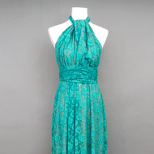 Load image into Gallery viewer, CHOIR Teal Lace Infinity Dress, Midi
